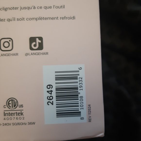 L'ange White Hair Straightener Brush - Picture 6 of 6